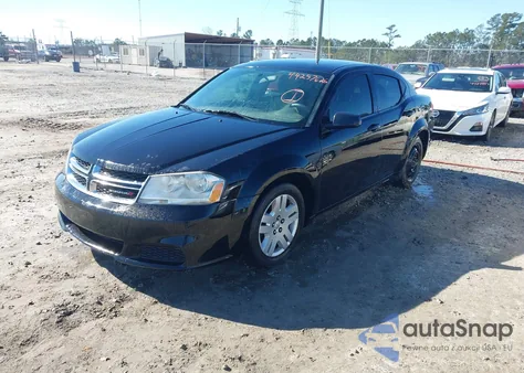 2014 Dodge Avenger Se z USA, uszkodzony, nr VIN 1C3CDZAB0EN126069